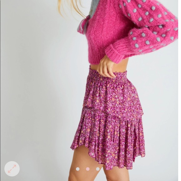 LoveShackFancy Ruffle Mini Skirt - Picture 2 of 4